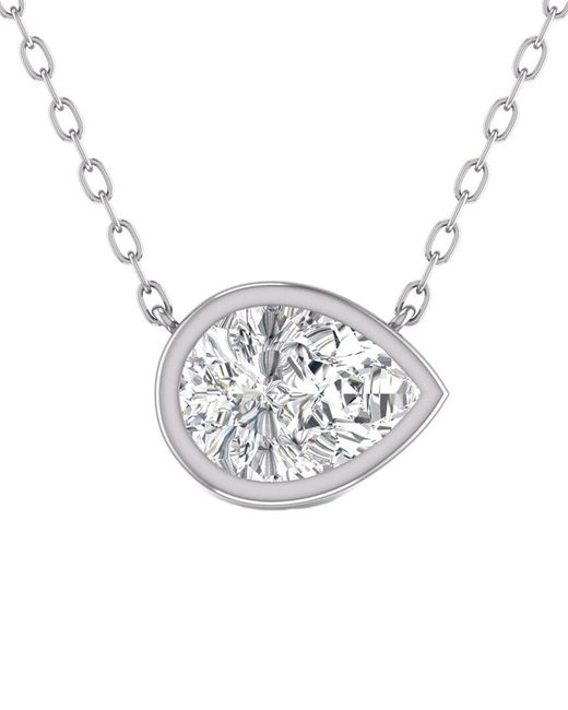 Lab Grown Diamonds White 14k 0.25 Ct. Tw. Lab Grown Diamond Necklace
