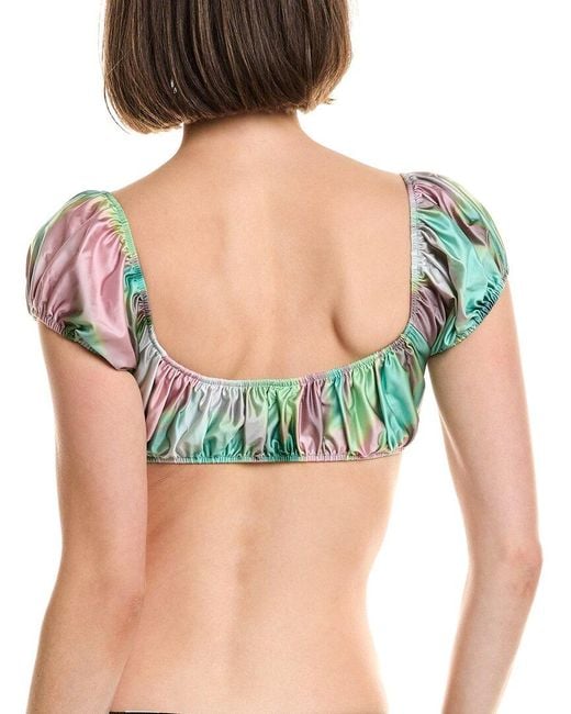 Montce Green Dye Bandita Bikini Top