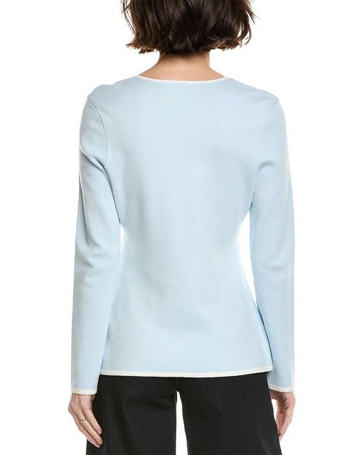 Rag & Bone Blue Ema Scoop Neck Cardigan