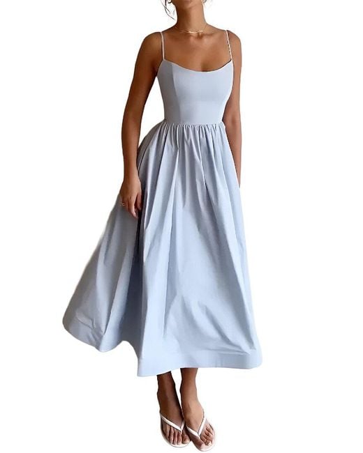 Monique Lagarde Blue Maxi Dress