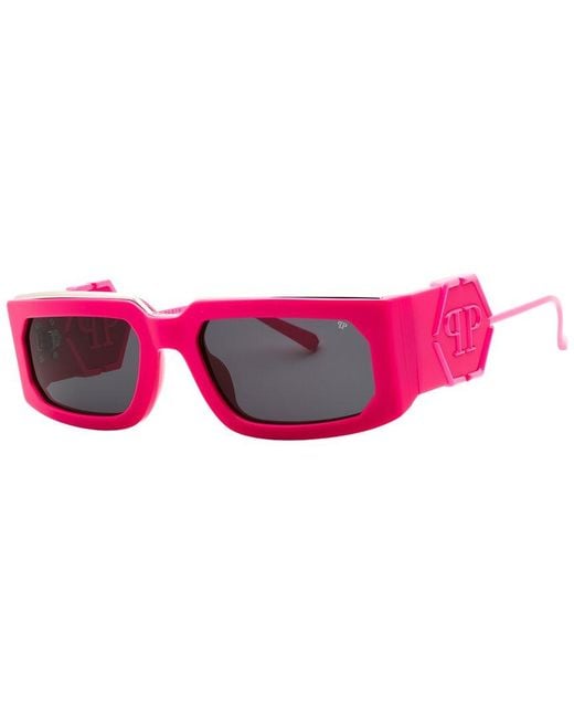 Philipp Plein Pink Spp119M 58Mm Sunglasses