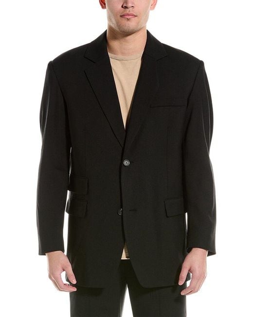 Helmut Lang Black Oversized Wool-blend Blazer for men