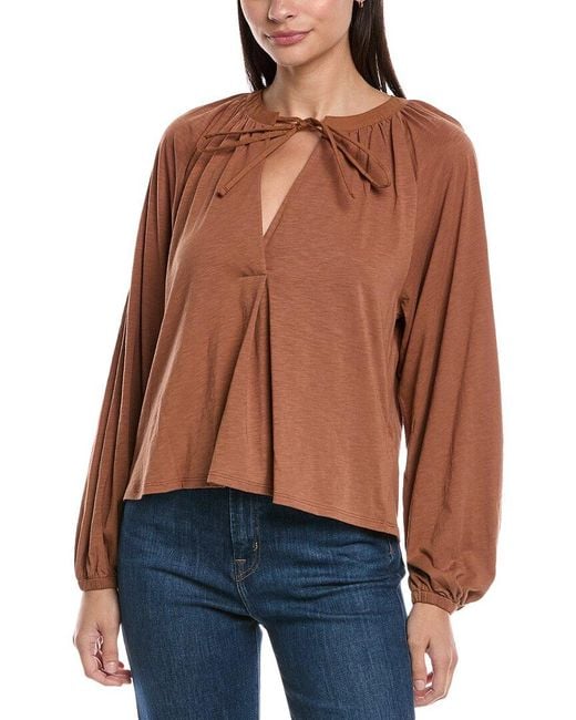 Nation Ltd Blue Chiara Top