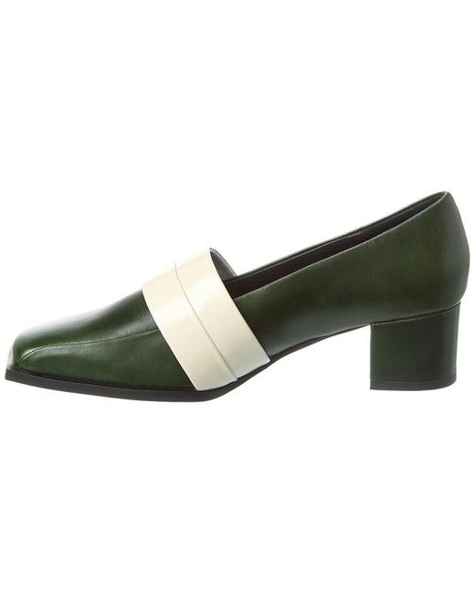 INTENTIONALLY ______ Green Pep Leather Pump