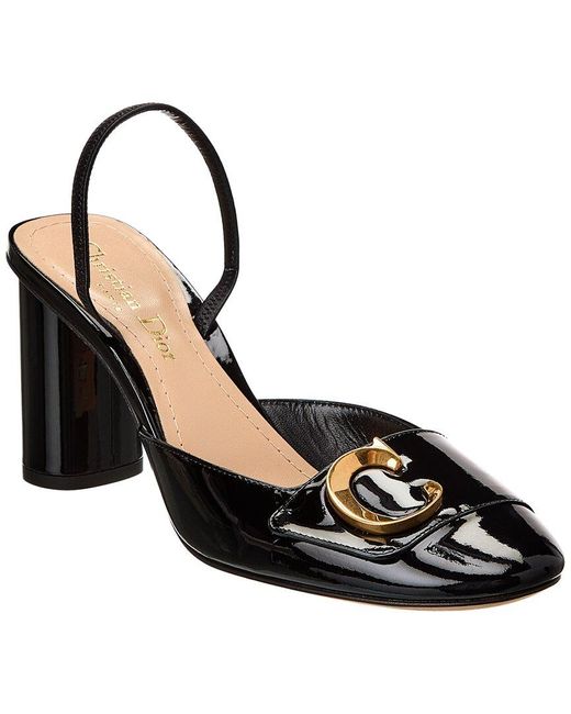 Dior Vintage Monogram Cloth Slingback Heels – ChezCharlene