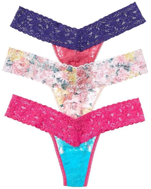 Hanky Panky Purple 3Pk Colorplay Low-Rise Thong