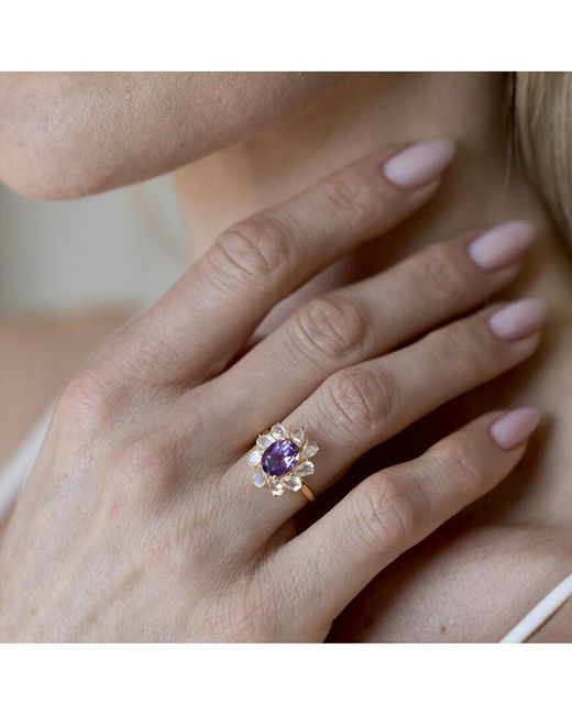 Kai Fine Jewelry Purple 14K 6.70 Ct. Tw. Gemstone Cocktail Ring