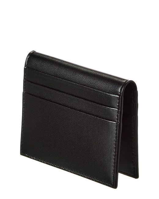 Saint Laurent Black Reversible Leather Card Case