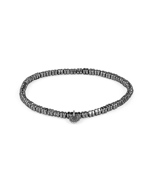 Tateossian Metallic Silver Bracelet for men