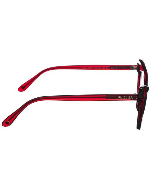 Bertha Red Brsit104-1 67mm Polarized Sunglasses