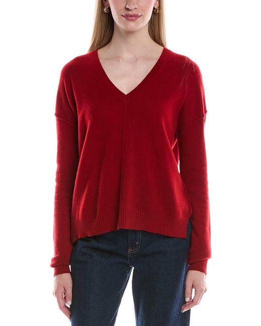 Maison Heritage Red Manon Cashmere Sweater