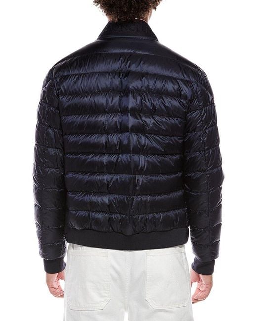Moncler Blue Rigel Short Down Jacket for men