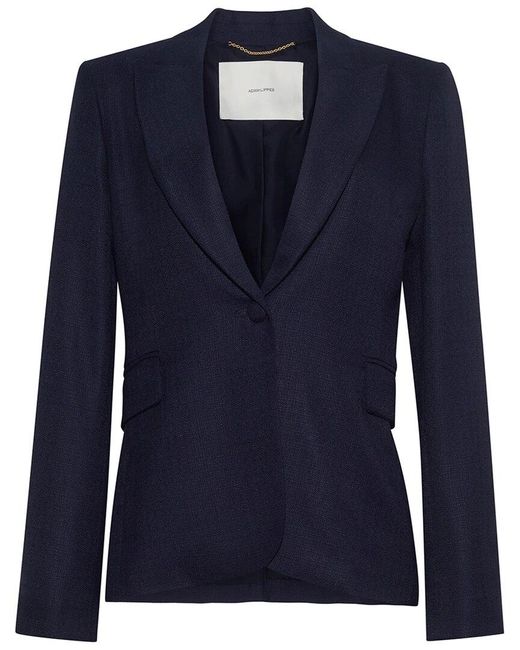 Adam Lippes Blue Single-Breasted Blazer