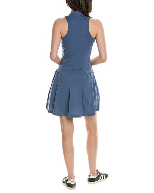 Adidas Blue U365t Pleated Mini Dress & Short