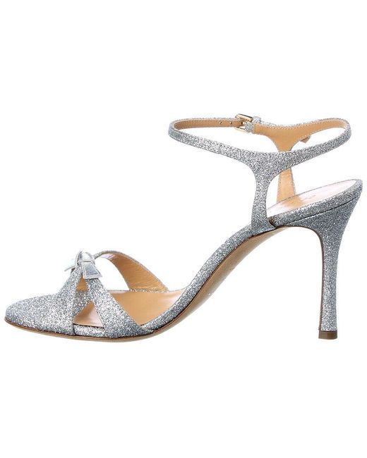 Sergio Rossi Metallic Glitter Sandal