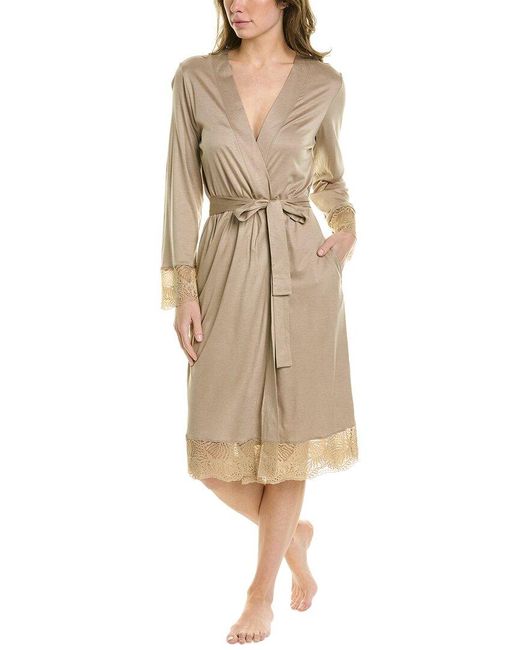 Hanro Natural Lucy Silk-blend Robe