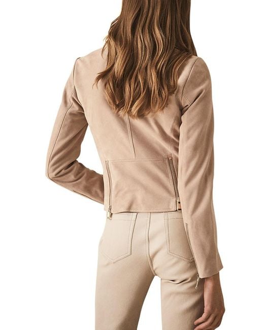 reiss brown suede jacket