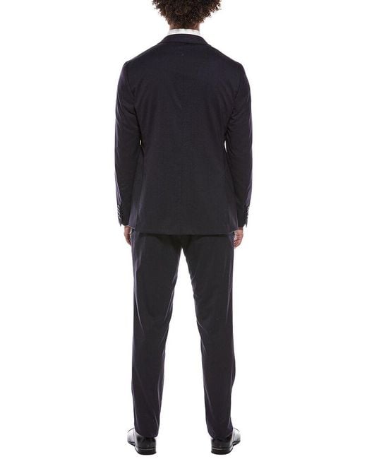 Canali Black 2Pc Wool-Blend Suit for men