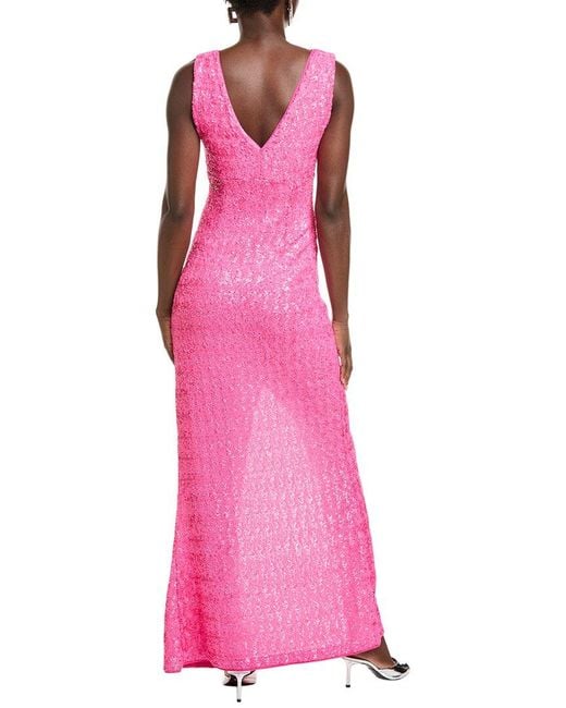 La Petite Robe Di Chiara Boni Pink Cho Sequin Gown