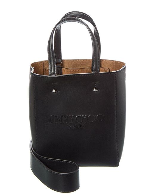 Jimmy Choo Black Lenny N/S Small Leather Tote