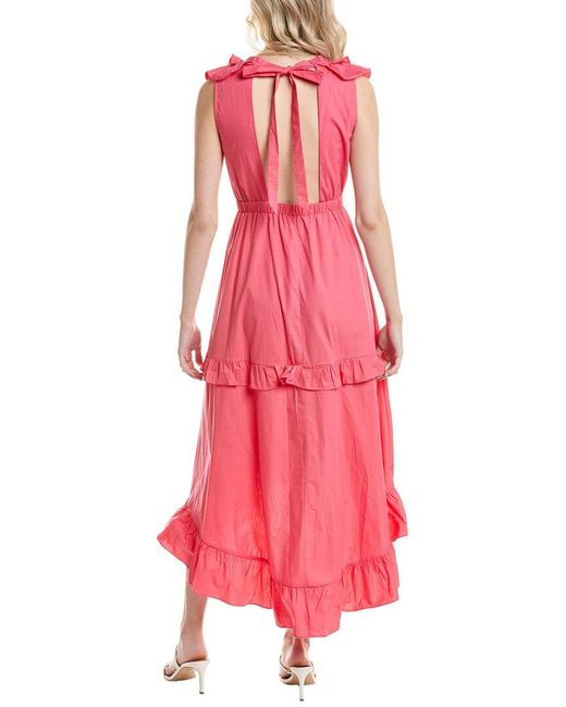 Marion Red Maxi Dress