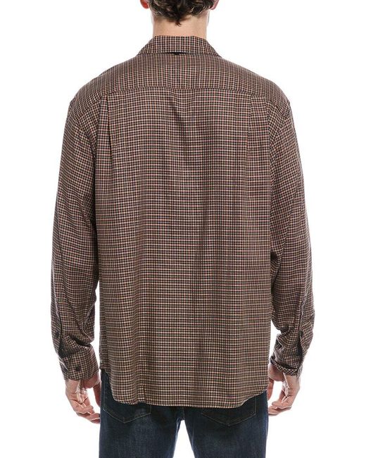Rag & Bone Brown Matthew Flannel Shirt for men