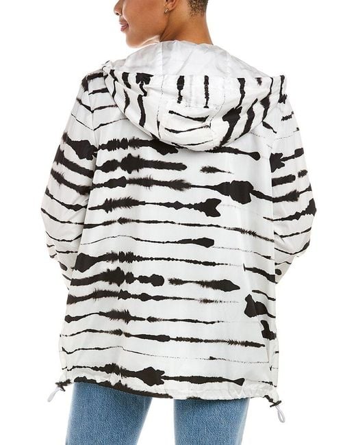 Burberry Blue Watercolour Print Econyl Hooded Parka