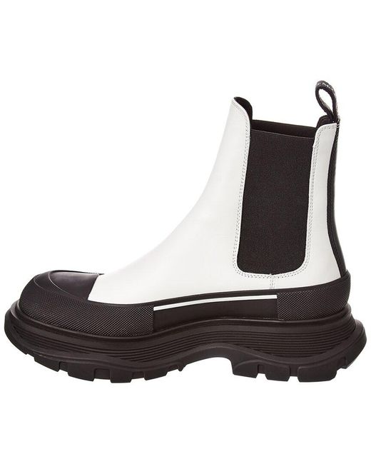 Alexander McQueen Brown Tread Slick Leather Boot