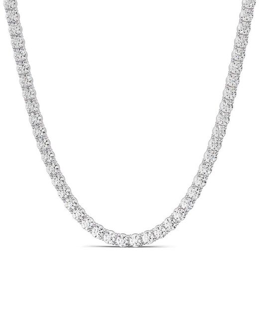 Lab Grown Diamonds Metallic 14K 5.00 Ct. Tw. Lab-Grown Diamond Tennis Necklace