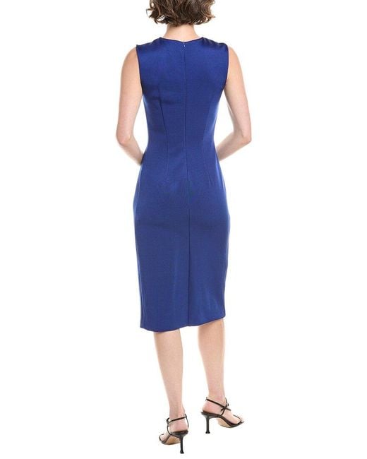 Sportmax Blue Andina Midi Sheath Dress