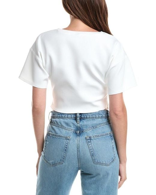 Line & Dot White Gale Top