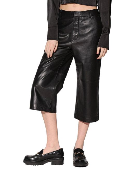 Walter Baker Black Cooper Leather Pant