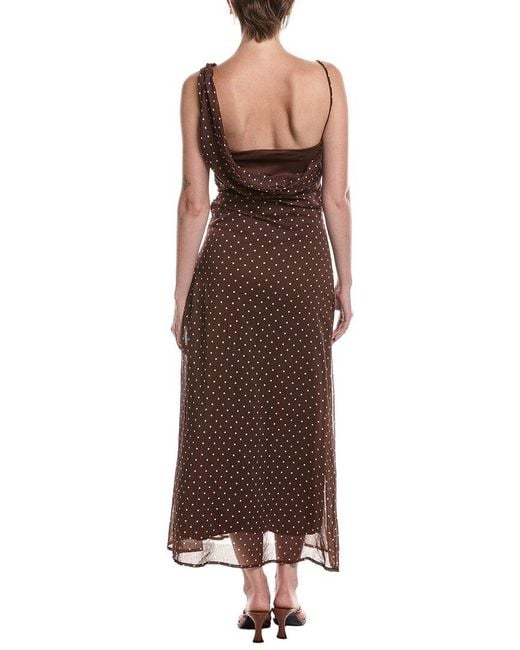 Moonsea Brown Maxi Dress