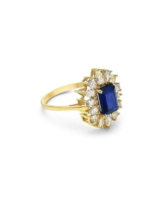 Forever Creations USA Inc. Blue Forever Creations 14k 3.05 Ct. Tw. Diamond & Sapphire Ring