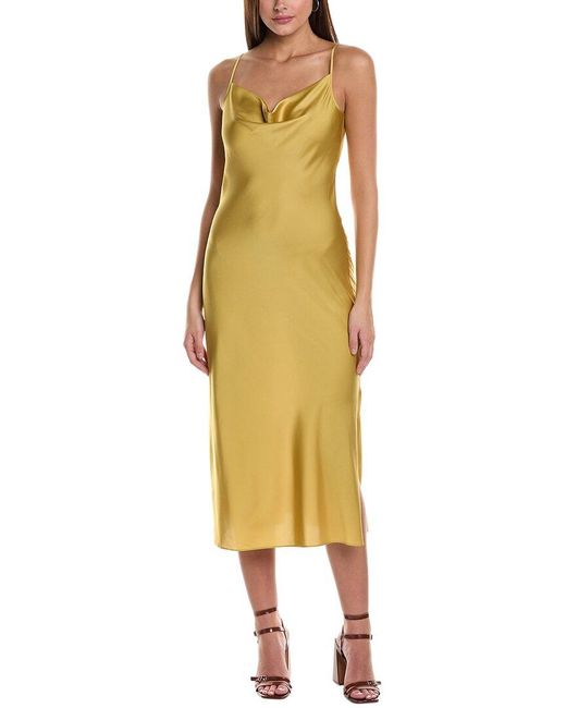 AllSaints Yellow Hadley Maxi Dress