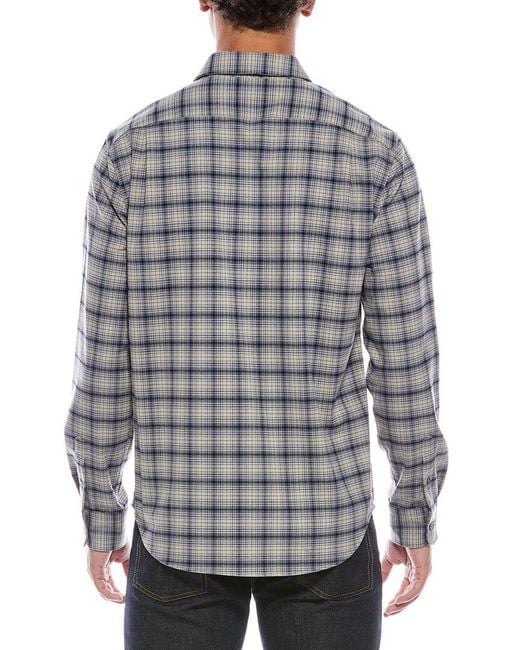 Vince Gray Oceanic Plaid Shirt for men