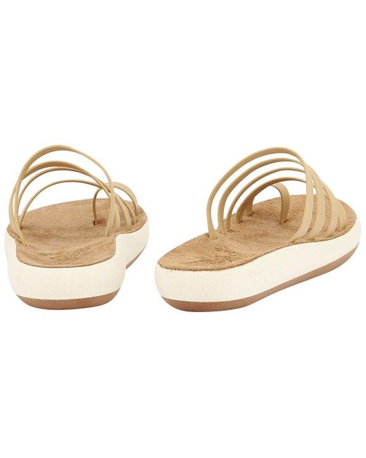 Ancient Greek Sandals White Niki Comfort Leather Sandal