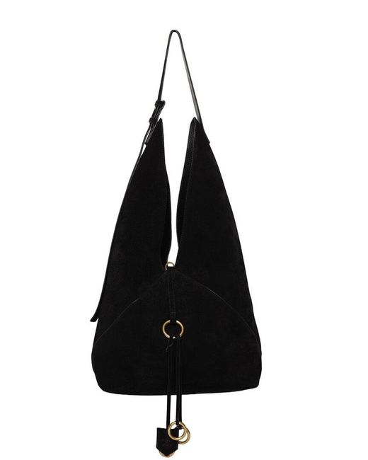 Walter Baker Black Reese Leather Hobo Bag