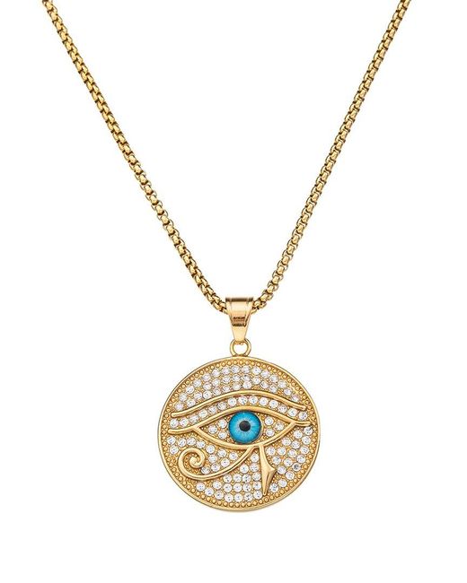 Eye Candy LA Metallic The Bold Collection Titanium Cz Cassius Necklace