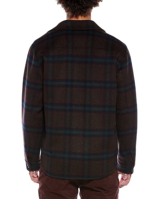 Vince Black Splitable Shirt Jacket for men
