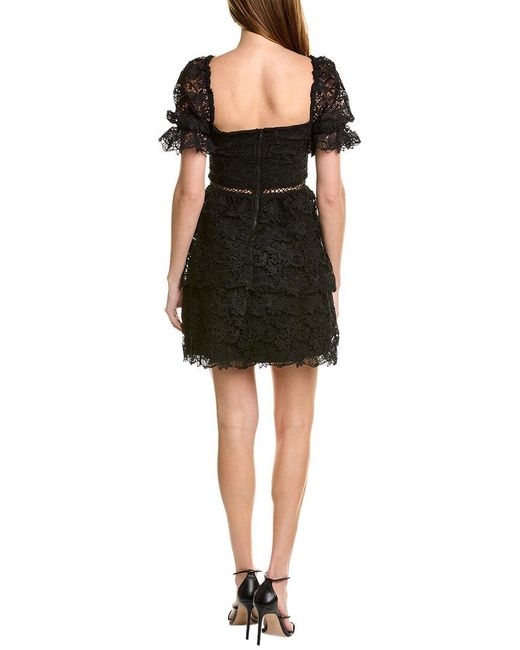 Bardot Black Charlotte Lace Mini Dress