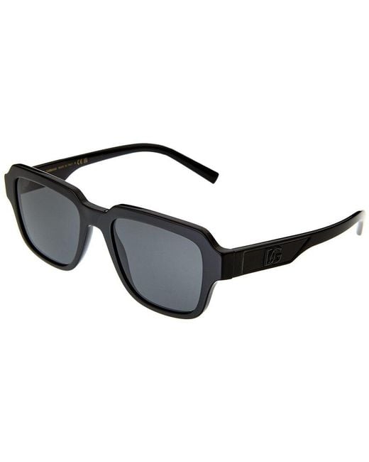 Dolce & Gabbana Black 52mm Sunglasses for men