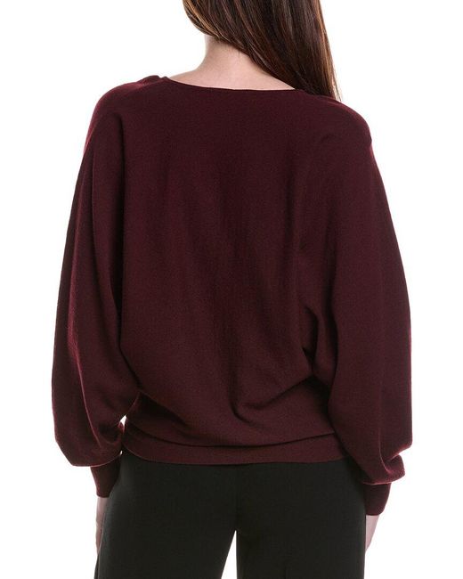 FFORME Purple Clara Knit Dolman Wool & Cashmere-Blend Sweater