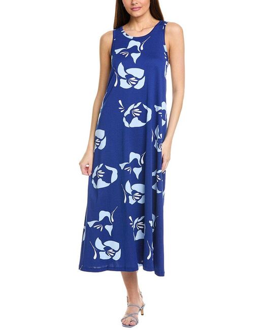 Marimekko Blue Liplatus Helakka Maxi Dress