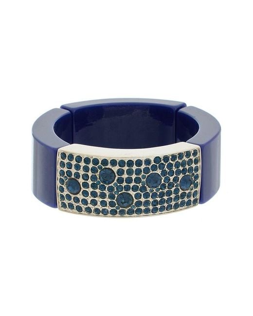 Kenneth Jay Lane Blue Stretch Bracelet