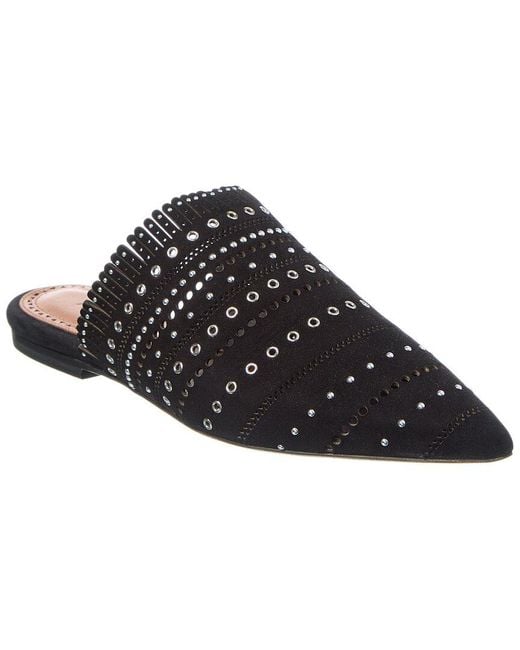 Alaïa Black Alaïa Suede Mule