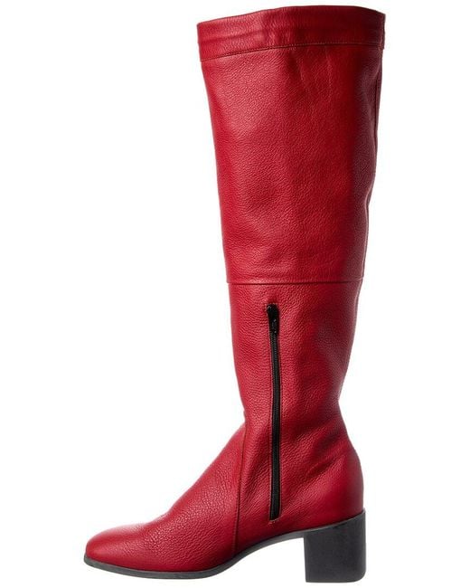 Arche Red Teorna Leather Knee-High Boot