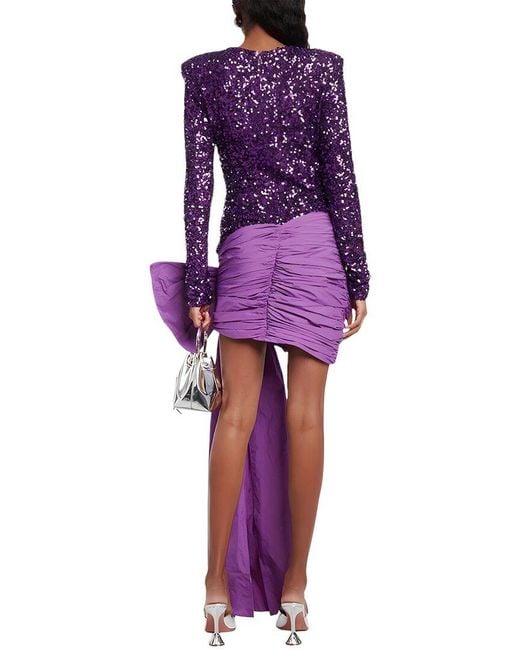 Linda Charm Purple Mini Dress