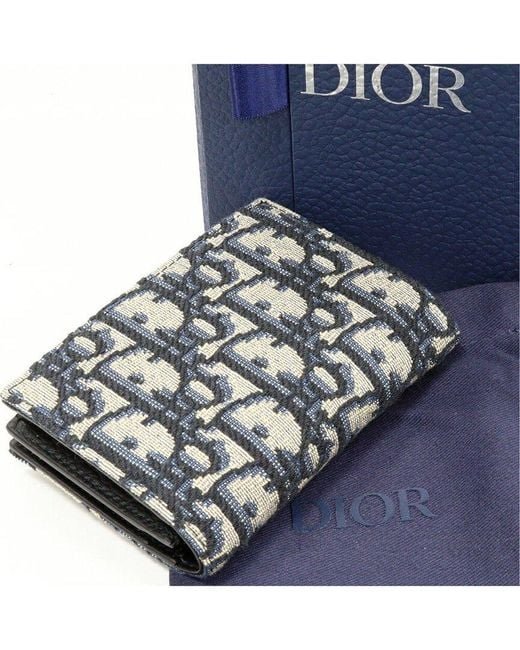 Dior Gray Calf Card Case (authentic Pre-loved)