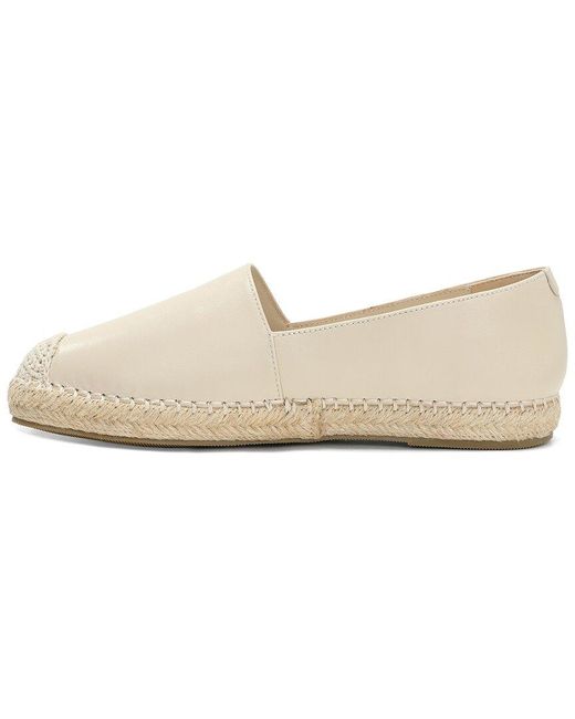 Tiffany & Fred Paris White Leather Espadrille